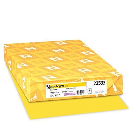 Neenah astrobrights premium color paper, 24 lb, 11 x 17 inches, 500 sheets, for sale