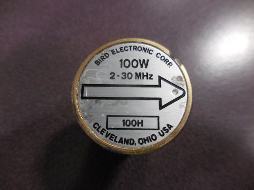 Bird Electronic Corp Model 100H, 100W 2-30MHz Plug In Element