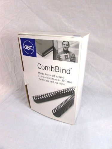 Box of 100 GBC CombBind Matte Textured Spines - 125 Sheet Capacity 5/8&#034; / 16mm