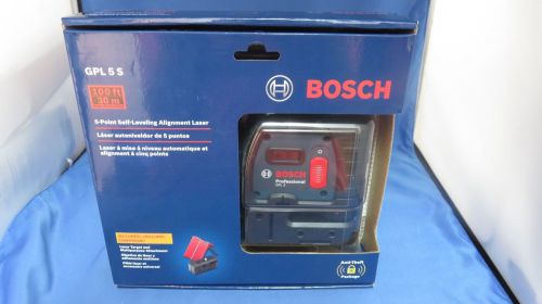BOSCH PROFESSIONAL GPL 5S 5-POINT SELF-LEVELING ALIGNMENT LASER NEW SEALED