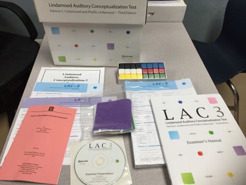 Lindamood auditory conceptualization test 3rd edition (lac-3) kit for sale