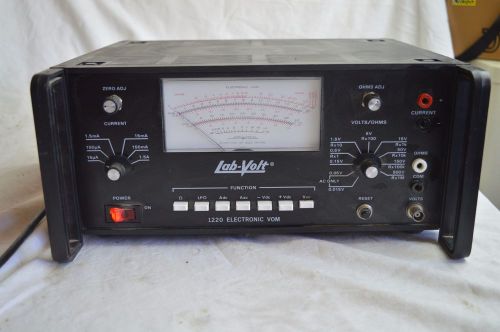 LAB VOLT LABVOLT 1220 ELECTRONIC VOM METER TEST EQUIPMENT OHMS CURRENT FREE SHIP