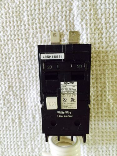 Siemens 20 amp 2 Pole GFCI BLF Bolt On Breaker