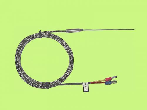 K Type Thermocouple Mineral Insulated Temp Sensors 1mm Diameter Probe 2m Special