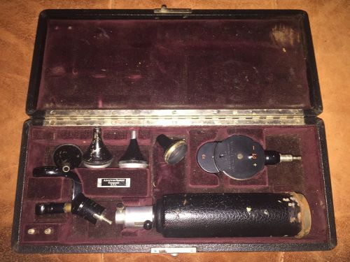 American Optical Handheld Set Ophthalmoscope Retinascope #115B - Free Shipping