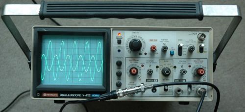 Hitachi V-422 40MHz Two Channel Oscilloscope, Two Probes, Power Cord