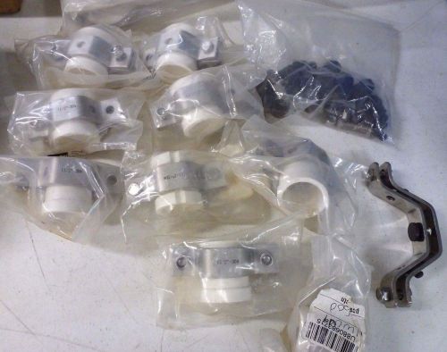 Huge Lot of Parker tubing clamps fittings 1.5&#034;