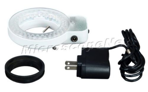 64 LED Bright Cool Ring Light for Stereo Microscope with Ring Rack upto 61mm