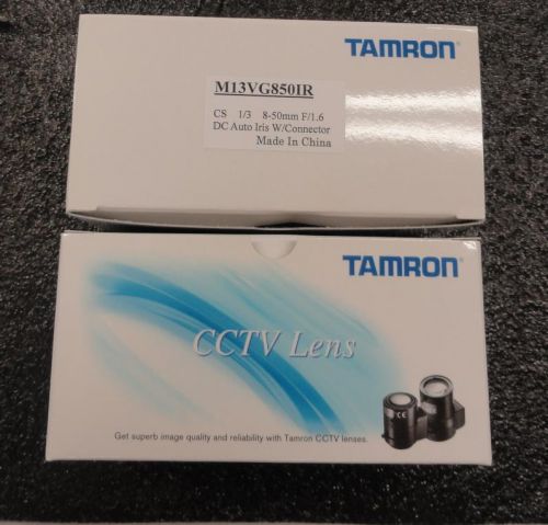 2x New Tamron M13VG850IR CCTV Lens | 8 To 50mm Telescopic Varifocal Lens