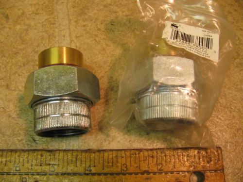2 mueller 1&#034; dielectric union copper solder sweat x 1&#034; npt 168-005hc for sale
