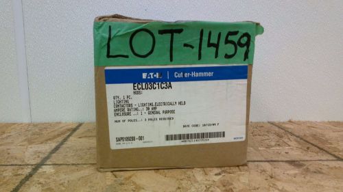 Eaton cutler hammer ecl03c1c3a with lighting contactor for sale