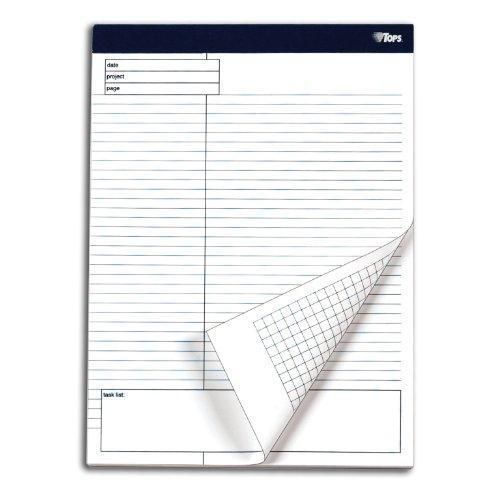 TOPS Docket Gold Project Planning Pad, 8-1/2 x 11-3/4 Inches, Perforated, New