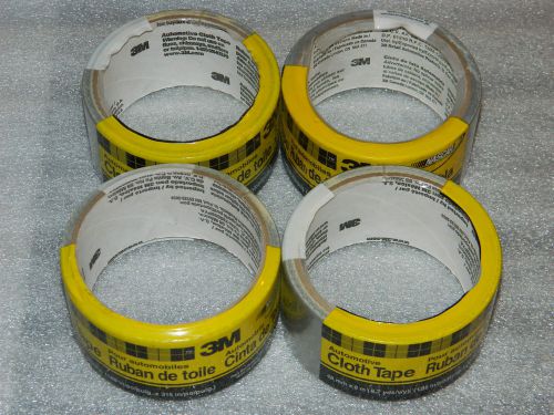 (4) NEW 3M 03449NA AUTOMOTIVE UTILITY DUCT CLOTH TAPE 1.88&#034; x 8.7 yds ROLLS