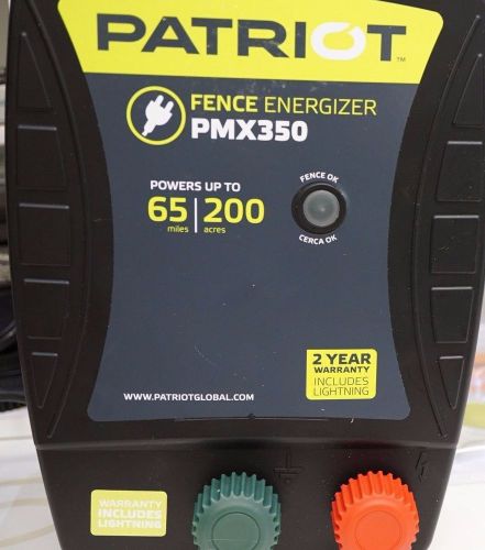 Patriot PMX350 Electric Fence Energizer 3.5 Joule Patriot - READ DESCRIPTION