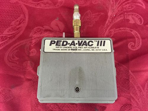 Pace Inc. Ped-a-Vac III Desolder/Solder Foot Pedal w/fittings Made in USA