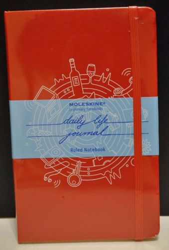 Moleskine Daily Life Ruled Notebook Red NEW