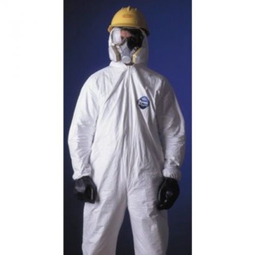 Dupont tyvek coverall xl without hood &amp; booties white ty120swhxl002500 halloween for sale