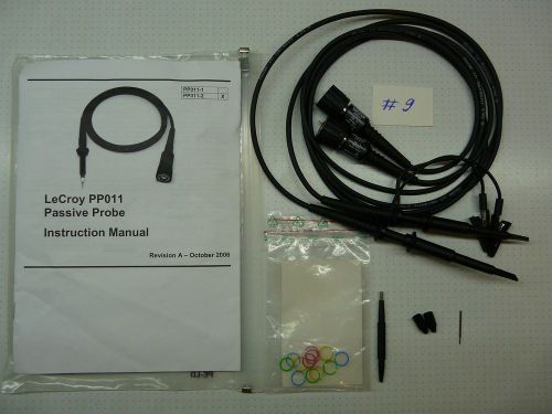 Pair of Lecroy PP011 probes with accessories Lot #9
