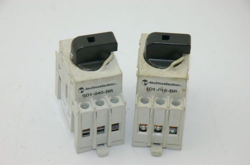 TECHNOELECTRIC SD1-040-BR, 3-Pole Disconnect Switch, 40A 600VAC, Lot of 2