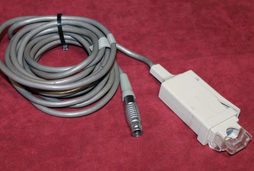 NELLCOR 9 PIN FEMALE CLIP TO LEMO FGA 2B CABLE GREAT CONDITION FREE SHIPPING