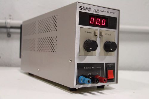 Soar Corp. DC Power Supply 7400 Series 7401 Adjustable Current / Voltage