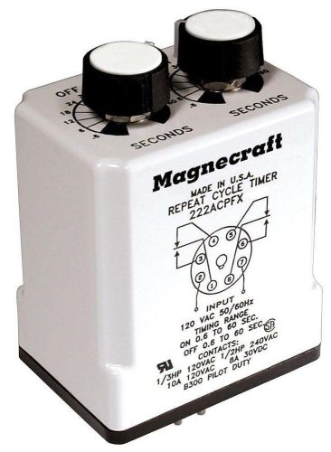 Magnecraft W222ACPFX-27 Electromechanical Relay 120VAC 10A DPDT  US Authorized