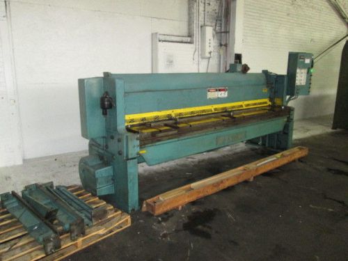 10ga cap. 120&#034; w wysong 1010-rd shear, front operated power back gauge for sale