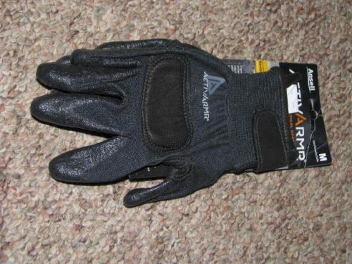 (1 Pair) Ansell 46-111 FR Utility Glove Sz M Cut Protection 4 Flame Resistant