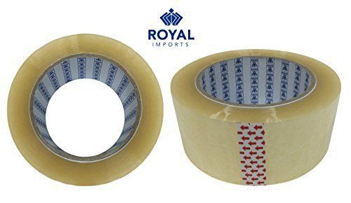 Royal Imports 2.0 Mil thick 2 Inch x 110 YDS 330 FT PVC Clear Packaging Tape