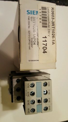 Siemens Magnetic Contactor 3RT1026-1AP024 with Aux Contacts 3RH1921-1HA22