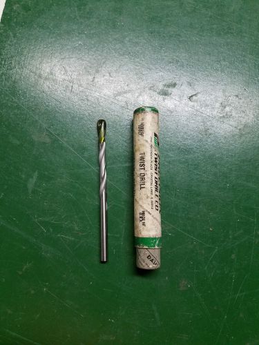 Precision twist drill co. jobber length 3/16&#039;&#039; carbide tip for sale