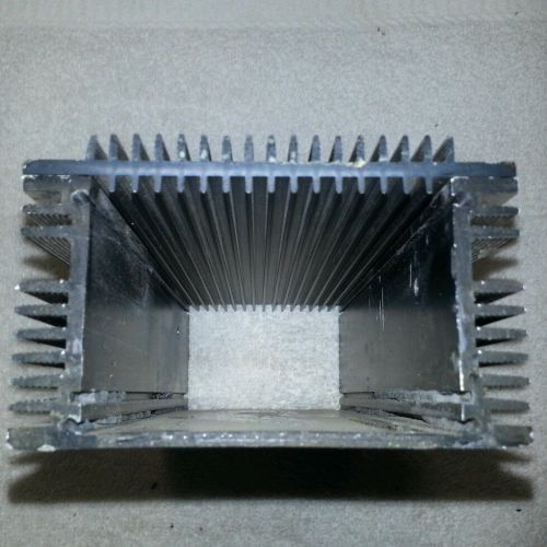 Lot of 6.  heat sink finned aluminum electrical box  block  7.5&#034; x 3.5&#034;x 2.125&#034; for sale