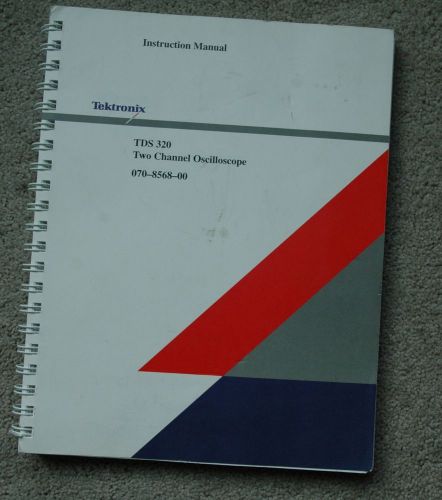 Tektronix TDS 320 Original Instruction Manual, 070-8568-00 Paper manual