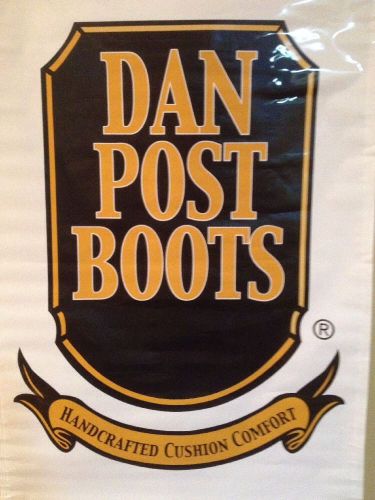 Dan post  boots banner 5 ft x 3 ft for sale