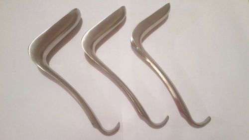 Sims Vaginal Speculum Specula Small Medium Large OB/GYN Gynecology SET OF 3