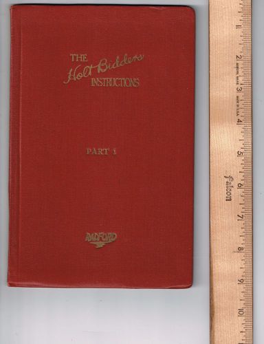 Rare 1925 HOLTBID SERVICE CO. The Holt Bidders Instructions: Part 1 with Plans