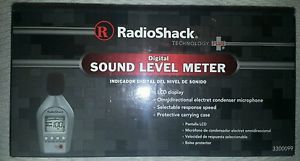 NEW RadioShack Digital Sound Level Meter 3300099 LED Display + case