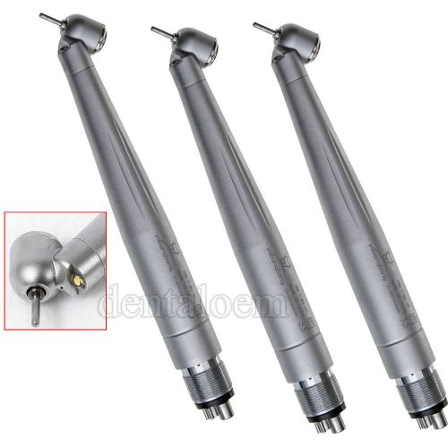 3X Dental surgical 45 high speed handpiece LED Fiber Optic 4holes Turbine XD3