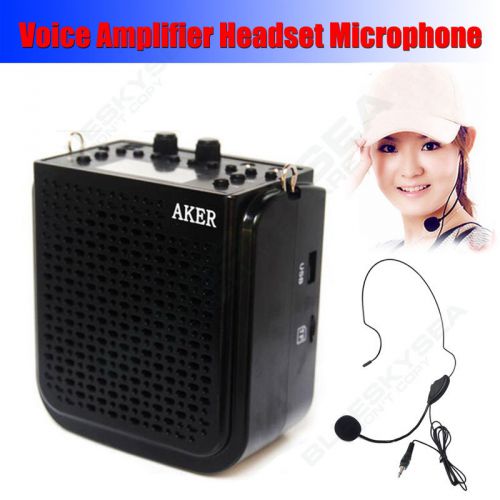 New Portable Waistband Voice Booster PA Amplifier Loud Speaker Microphone MP3 FM