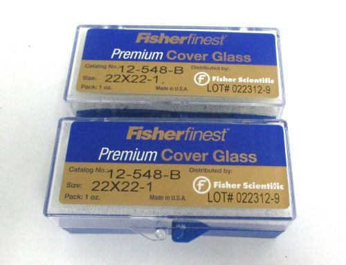 Fisher Scientific Fisherfinest Premium Cover Glass 12-548-B size 22x22-1