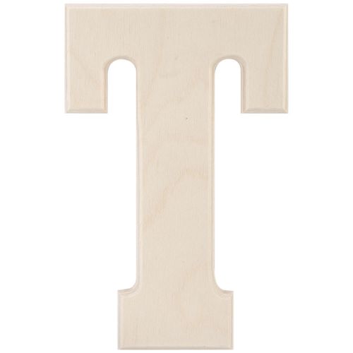 &#034;Baltic Birch University Font Letters &amp; Numbers 5.25&#034;&#034;-T, Set Of 6&#034;