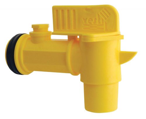 Vestil jdft plastic manual handle jumbo drum faucet fits 2&#034; drum openings for sale