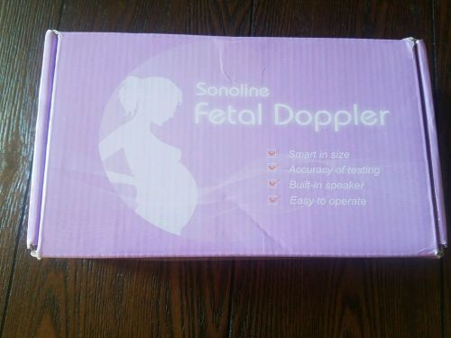 Sonoline B Pocket Fetal Doppler Prenatal Heartbeat Monitor Pink Heart Rate