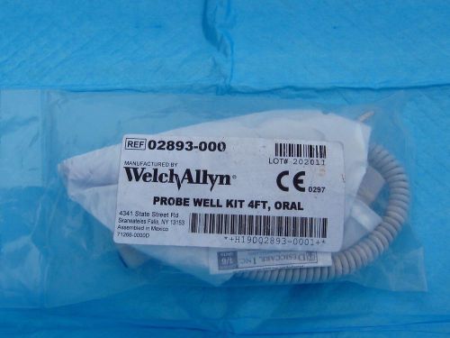 Welch Allyn SureTemp Plus Temperature Probe &amp; Well Assembly 4ft 02893-000 NEW