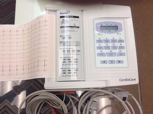 Ecg machine bionet cardio care 2000 interpretive 12 channel resting ecg- for sale