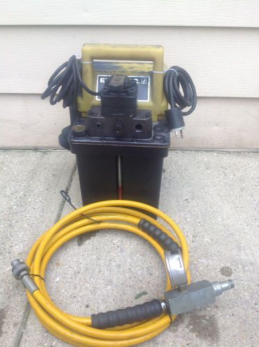 Enerpac hydraulic pej-1301b submerged pump,valve () with hose for sale