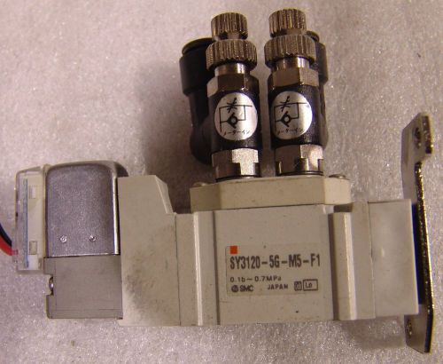 SMC SY3120-5G-M5-F1 w/metering valves