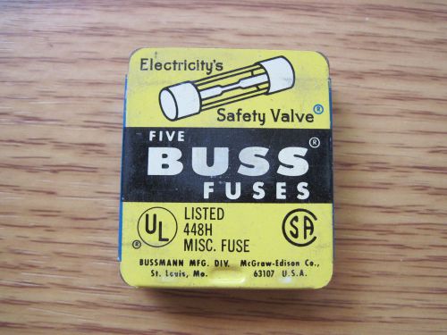NOS Buss AGC 1 (Formerly 3AG) by Bussmann 250V Fuses**1 Pack of 5