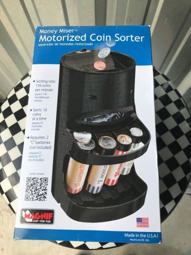 Money Counter Sorter Machine Coin Wrapper Motorized Miser Electric Roller (PW)