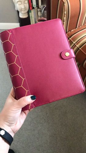 A5 Black Cherry Kikki K Erin Condren Kate Spade Planner NIB With Original Insert